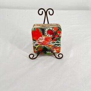 Jessica Swift Tile‎ Coasters/ Set of 4 Birds Brights 3.5" Retired Print